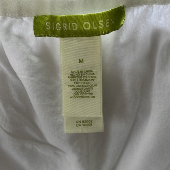 Sigrid Olsen 100% linen capris . Womens Size medium. - Picture 2 of 4